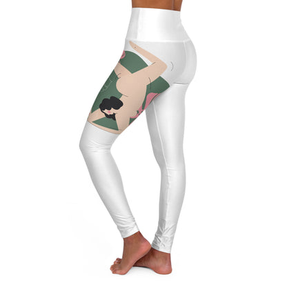 High Waisted Yoga Leggings (AOP) - Mozarto Enterprise