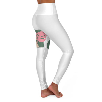 High Waisted Yoga Leggings (AOP) - Mozarto Enterprise