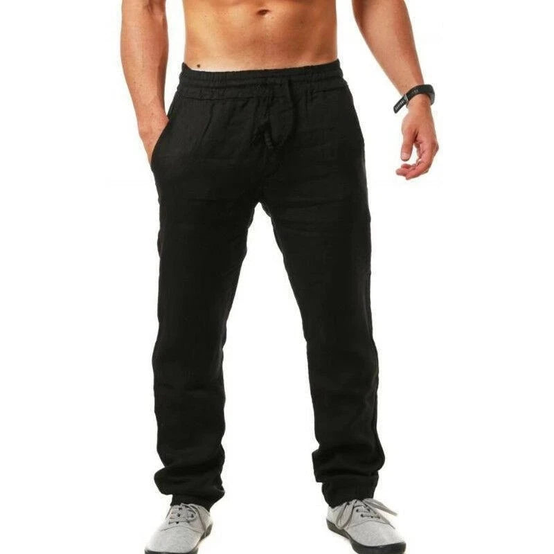 Men's Cotton Linen Loose Pants | Casual Trousers