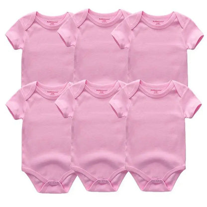 Summer 2022 baby clothes sets Cotton infant bodysuits Babies Solid newborn boy girls Jumpsuit Roupas de bebe Costumes