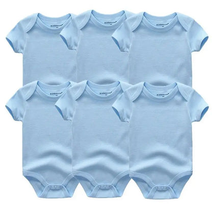 Summer 2022 baby clothes sets Cotton infant bodysuits Babies Solid newborn boy girls Jumpsuit Roupas de bebe Costumes