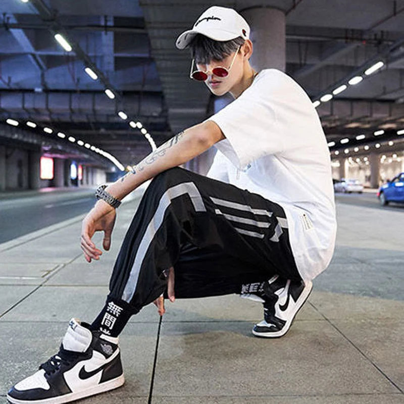 Sport Thin Sweatpants Male Joggers Pants Men Streetwear Fashion Harem Pants Baggy Ankle-Length Trousers Basketball 2023 New - Mozarto Enterprise