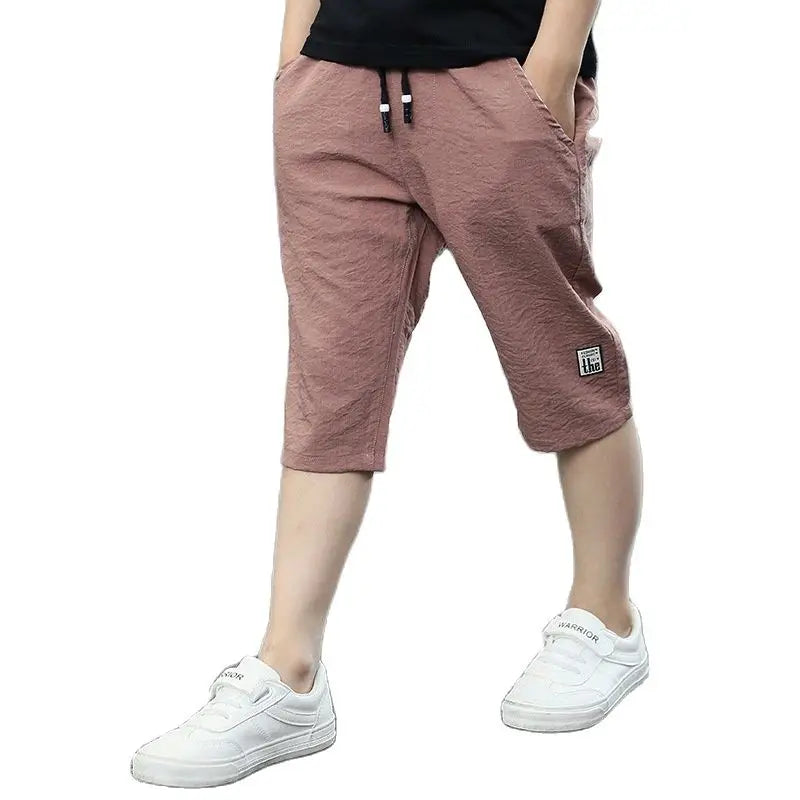 Buy 3-10 Year Boys Linen Cotton Shorts