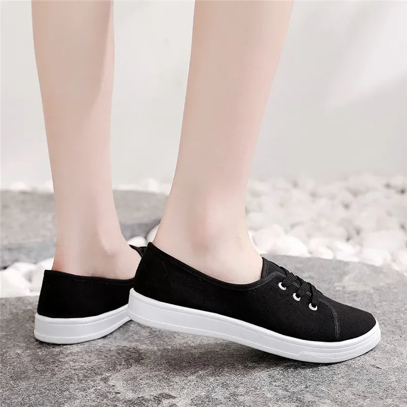 Buy Lady Classic Canvas Shoes | Round Toe