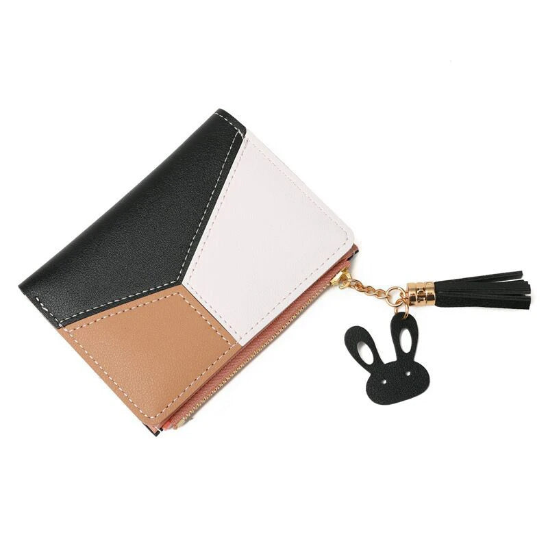 Women's Wallet PU Leather Women's Wallet Made of Leather Women Purses Card Holder Foldable Portable Lady Coin Purses - Mozarto Enterprise