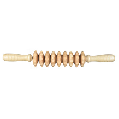 Buy 9-Wheel Wooden Abdomen Massager