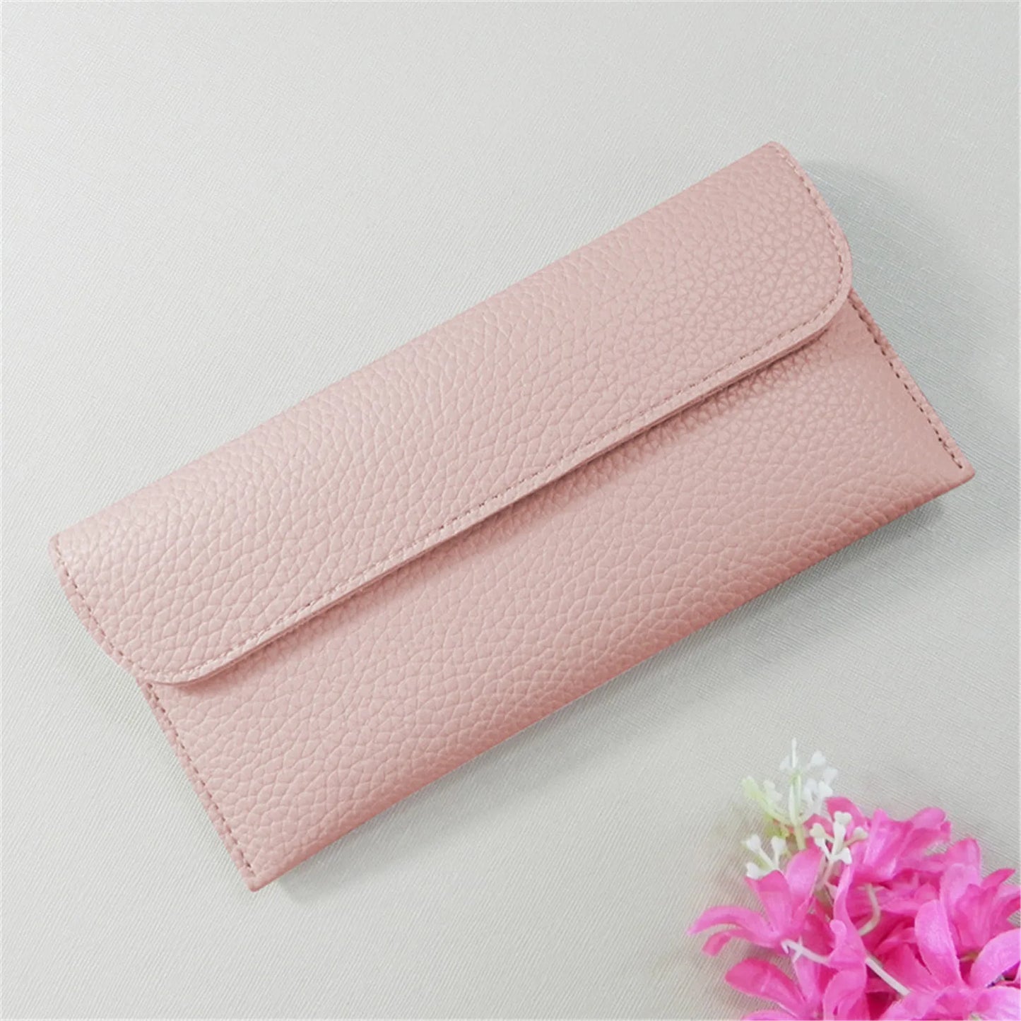 Women Wallet Ladies Long Purse Trend Slim PU Leather Multi-Card Pocket Credit Card Holder Female Hasp Clutch Money Pouch Handbag - Mozarto Enterprise