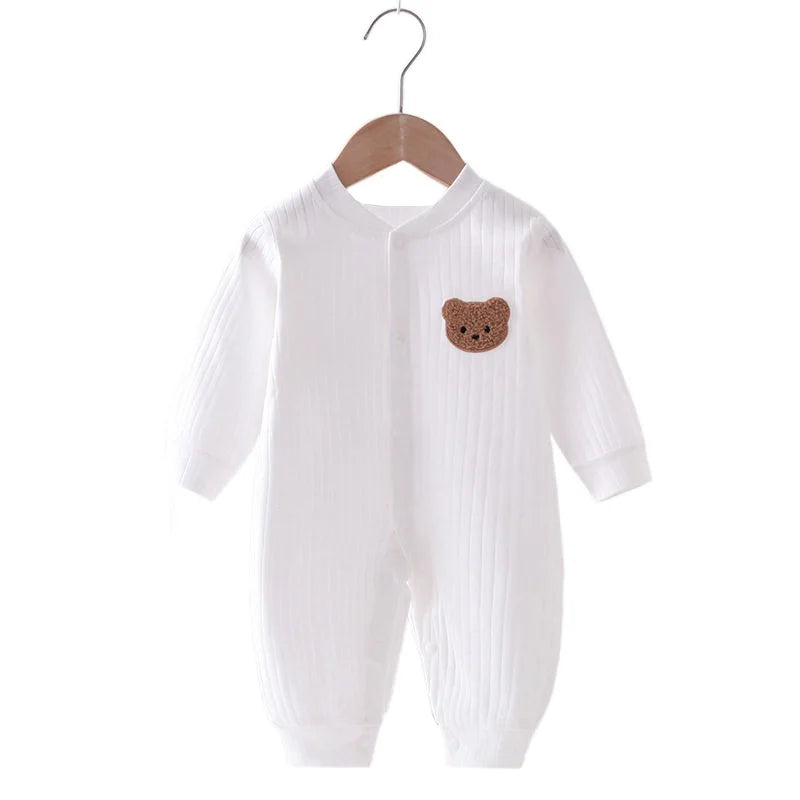 Shop Autumn Baby Romper Bear Jumpsuit 