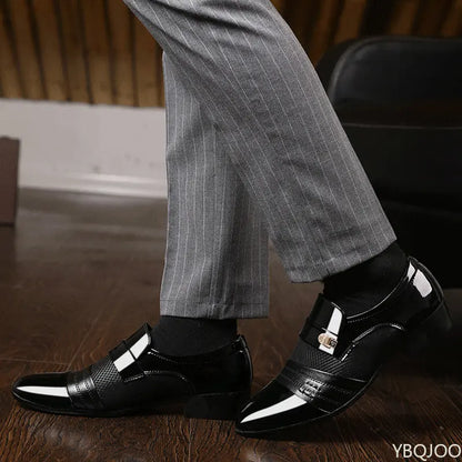 Shoes Men Slip on Men Dress Oxfords Fashion Business Dress Men Shoes 2020 New Classic Leather Men'S Suits Shoes Man Shoes2023 - Mozarto Enterprise