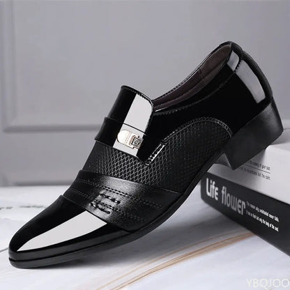 Shoes Men Slip on Men Dress Oxfords Fashion Business Dress Men Shoes 2020 New Classic Leather Men'S Suits Shoes Man Shoes2023 - Mozarto Enterprise