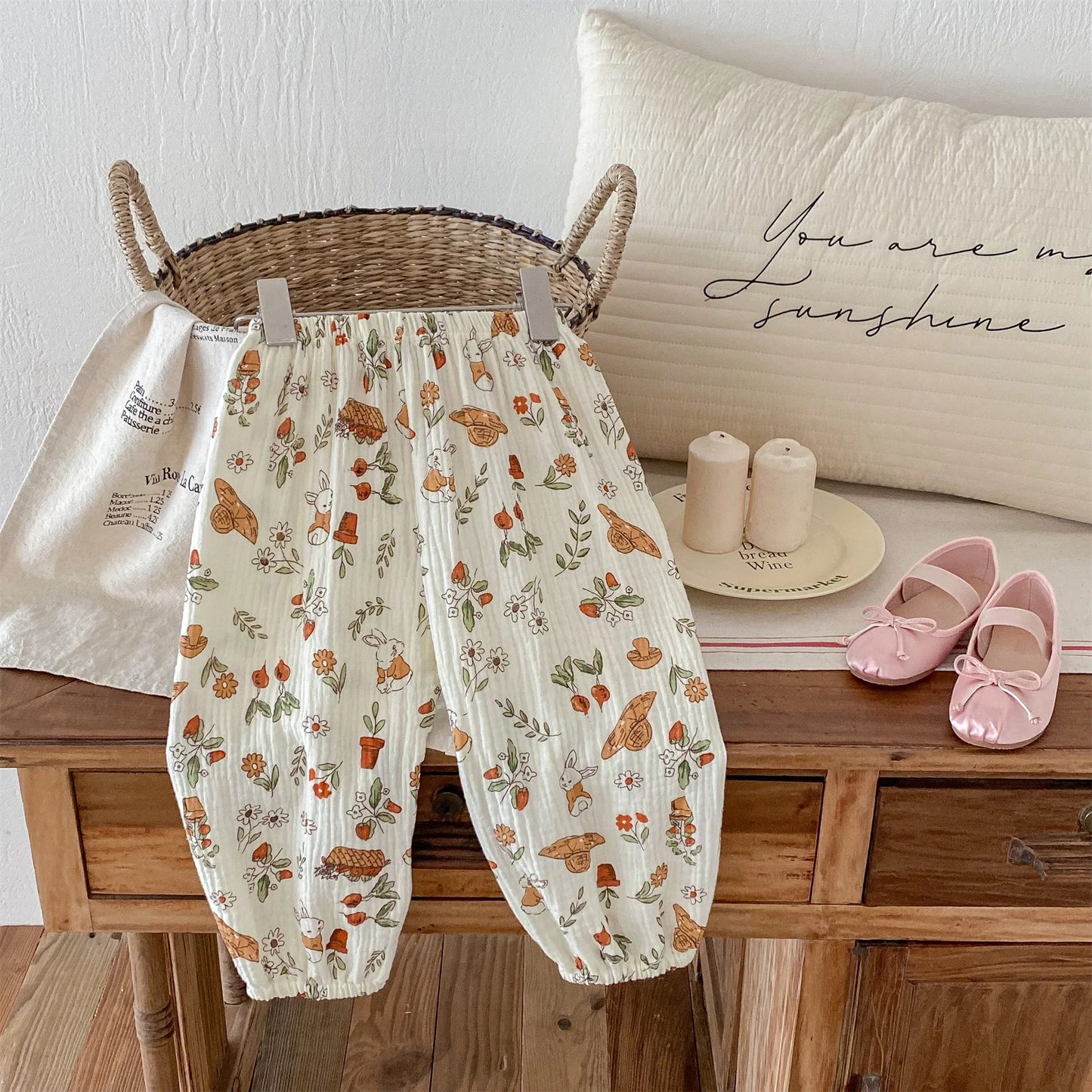 Baby Cotton Pants: Casual Harem Pants