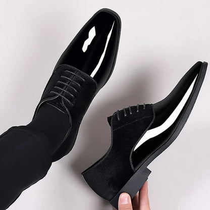 Buy Classic PU Patent Leather Men Shoes