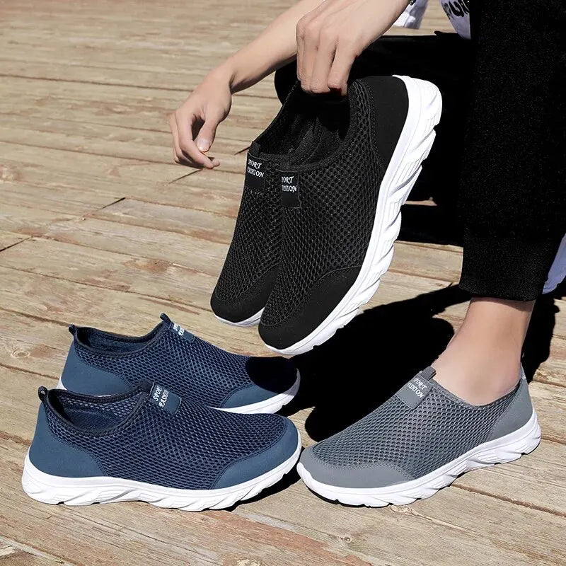 Summer Mesh Men Shoes Lightweight Sneakers Men Fashion Casual Walking Shoes Breathable Mens Loafers - Mozarto Enterprise