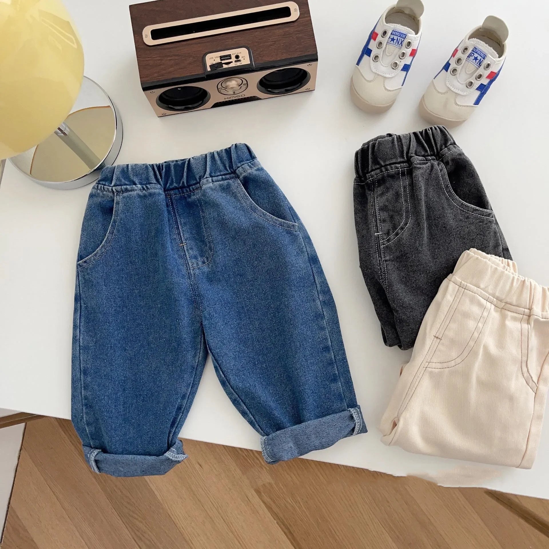 Child fashion | Baby Boys Solid Color Denim Pants