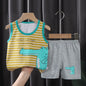 Stylish 2PCS Children's Summer Vest Suit