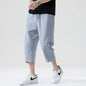 Trendy Men's Cotton Linen Casual Pants | Capris