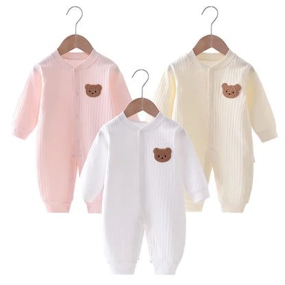 Shop Autumn Baby Romper Bear Jumpsuit 