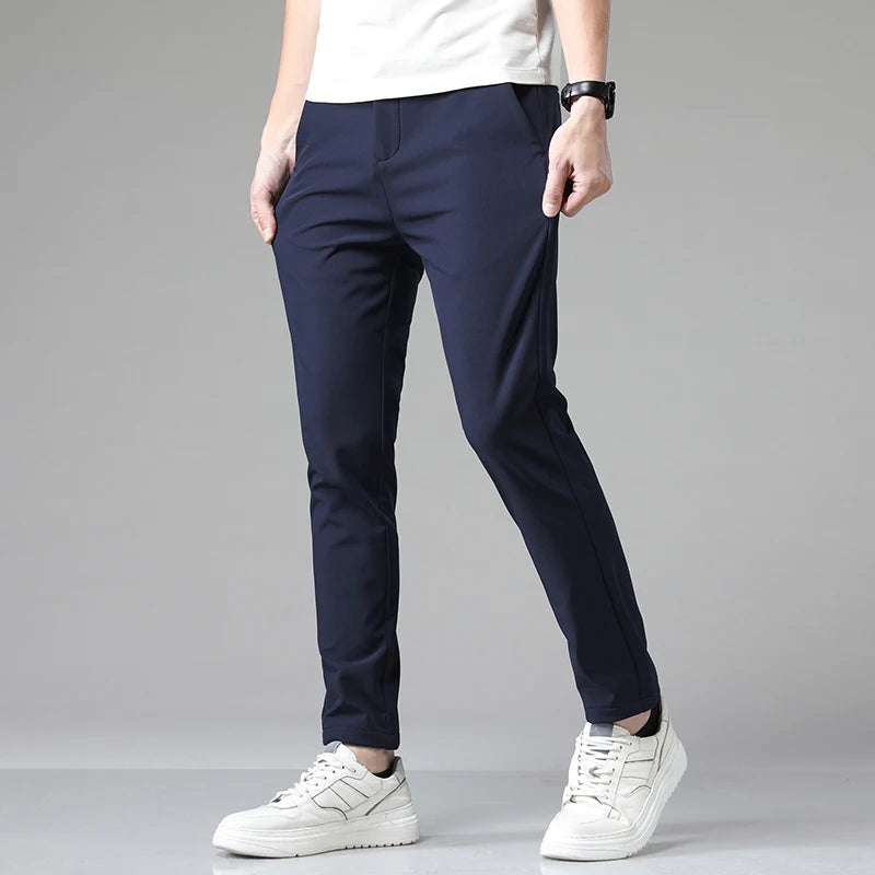 Summer Men's Business Stretch Trousers