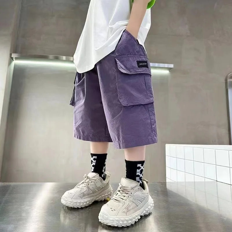 Trendy Teenage Boys Stereoscopic Pocket Pants