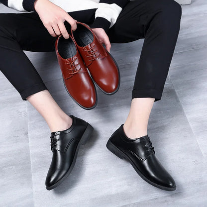 Men Dress Shoes Original Men's Leather Casual Fomer Designer Suit Business Shoes for Free Shipping 2023 Moccasin Shoe To Wear - Mozarto Enterprise