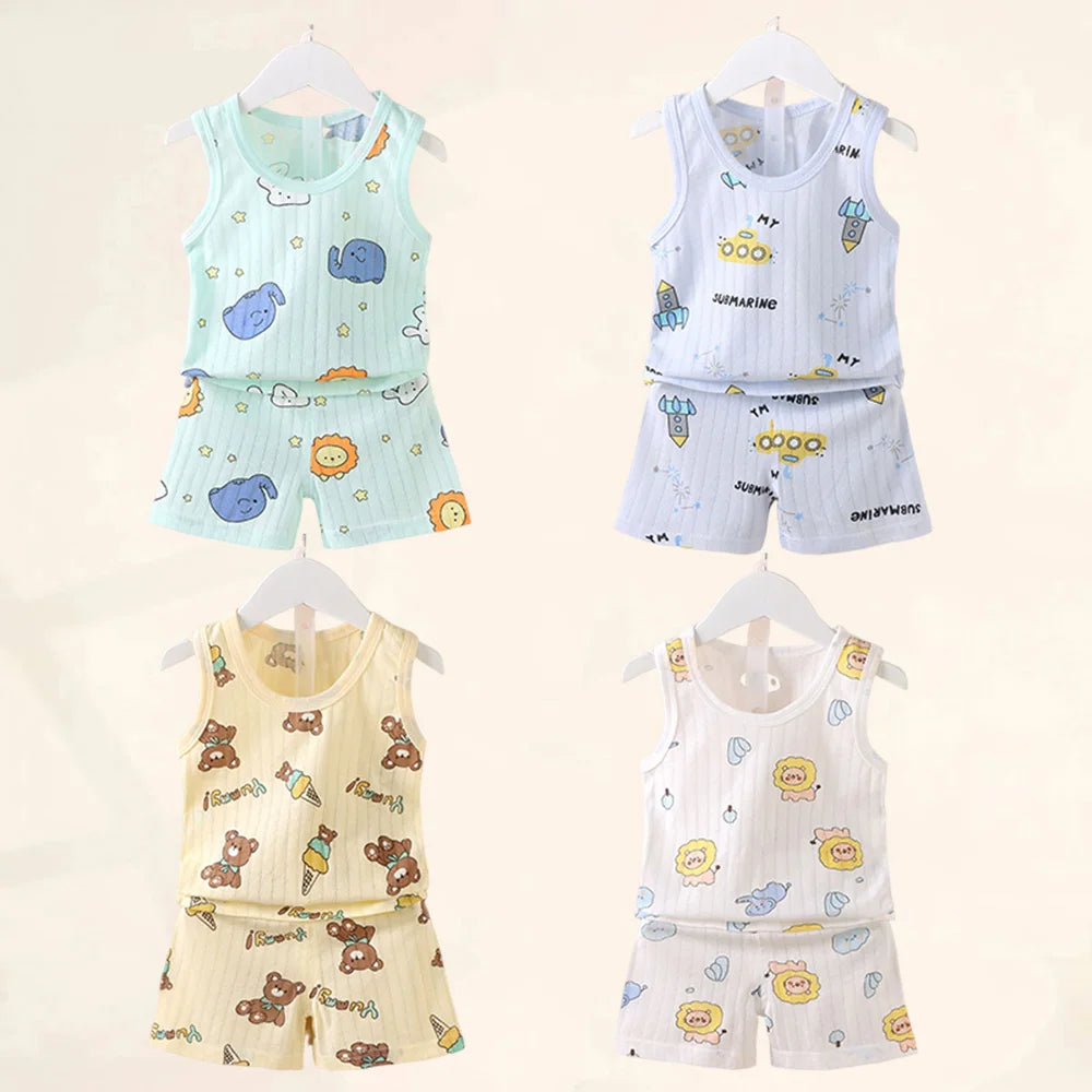 Shop Baby Cotton Print Clothing Set