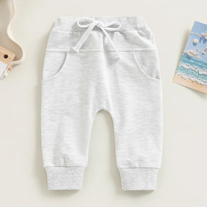 Baby Boys' Elastic Waist Drawstring Sweatpants