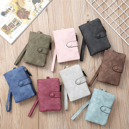 Leather Women Wallets Coin Pocket Hasp Card Holder Money Bags Casual Long Ladies Clutch Phone Purse 8 Color - Mozarto Enterprise