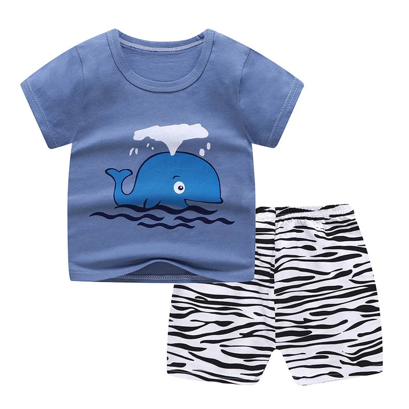 Trendy Summer Newborn Boys Clothes Set