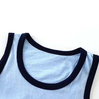 Summer Sleeveless Vest Set | T-Shirts & Shorts