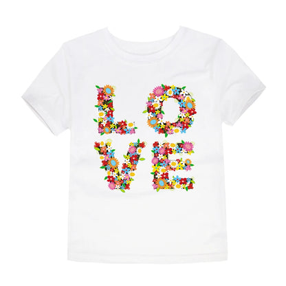 Cotton Toddler & Teenage Girls T-Shirts | Flower Print