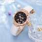 Women's Butterfly Watch Ring Necklace Bracelet Set