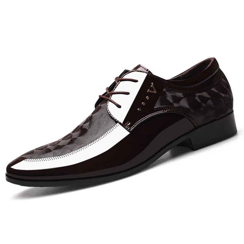 Trendy Men's Leather Business Dress Shoes