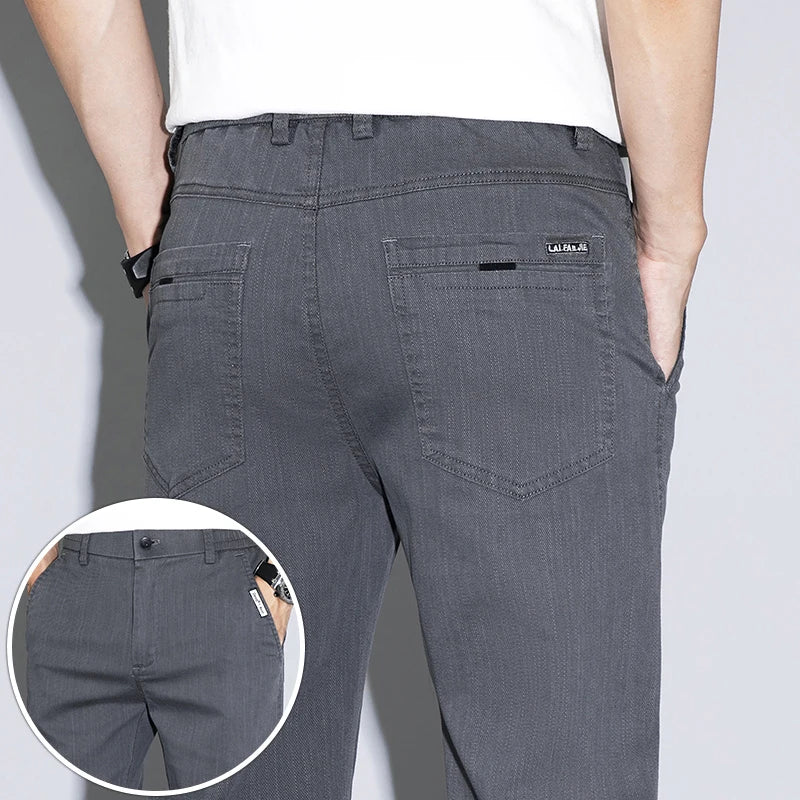  New Men's Slim Fit Straight-Leg Pants