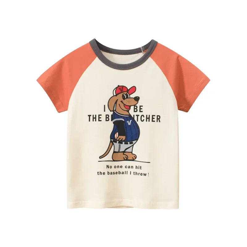 Buy Summer Children's Letter Print T-shirt