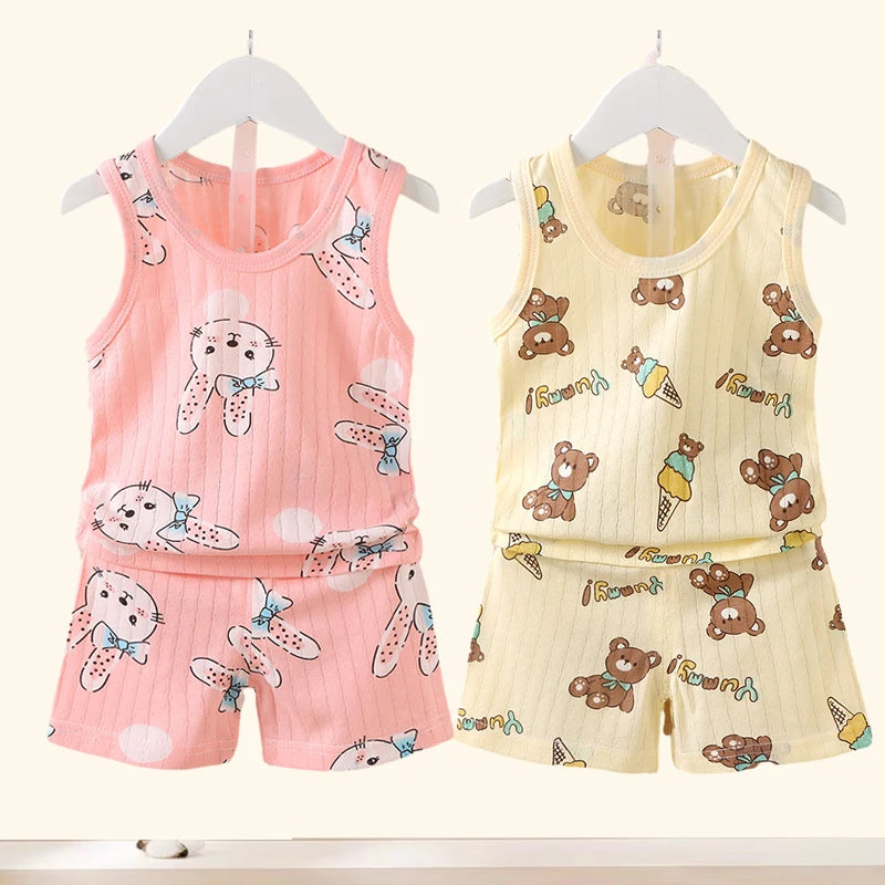 Shop Baby Cotton Print Clothing Set