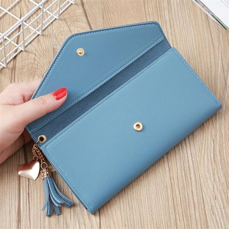 Brand Designer Short Coin Cluth Purses Leather Long Wallets Women's Luxury Female Phone Wallet Mini Credit Card Holder Money Bag - Mozarto Enterprise