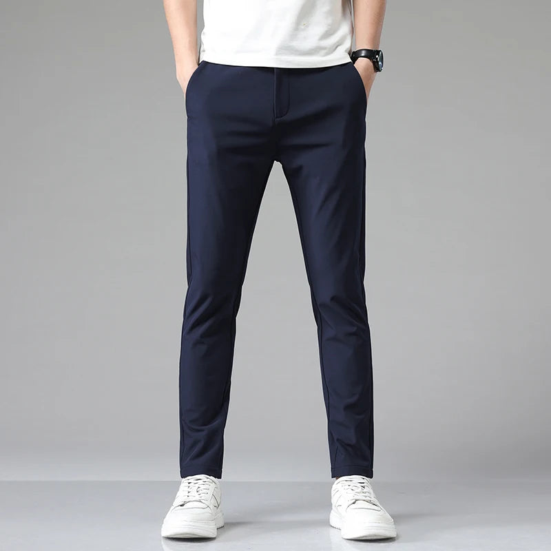 Summer Men's Business Stretch Trousers