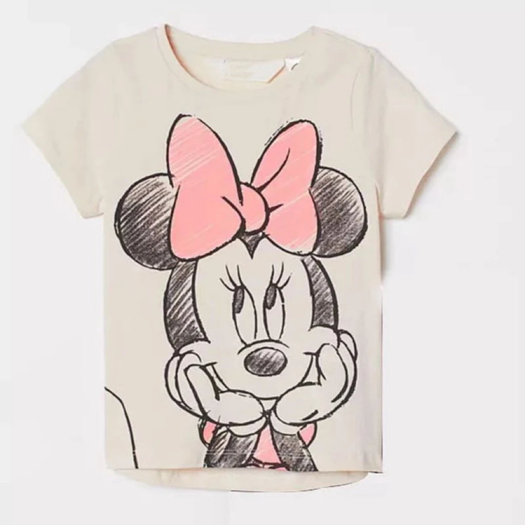 Minnie Printing T-shirt for Babies Girls