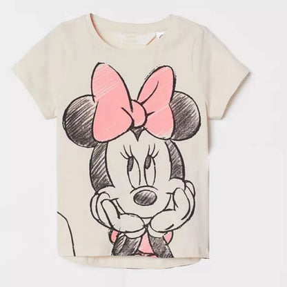 Minnie Printing T-shirt for Babies Girls