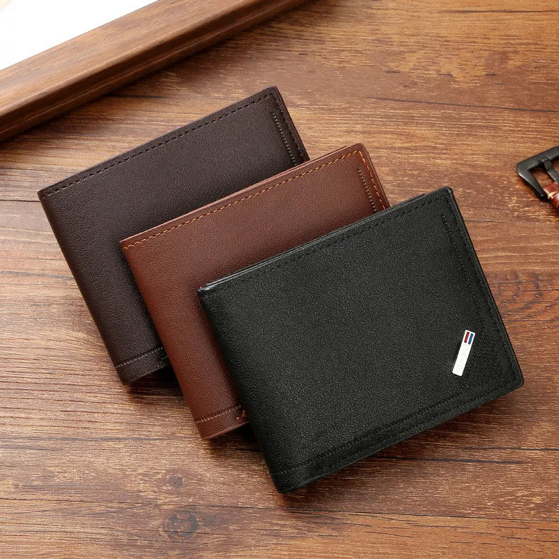 Men Inserts Foldable Wallets Picture Coin Slim Purses Business Money Credit ID Cards Holders Vintage Protection Capacity Bags - Mozarto Enterprise