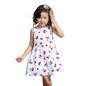 Explore Summer Girls Print Binding Rope Dress