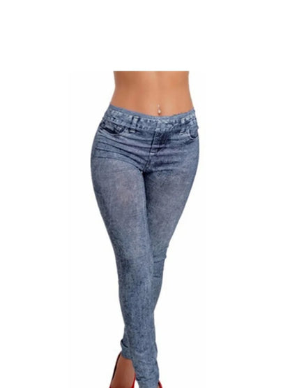 Hot Style Women Fashion Stretch Plus Jeans Lady's Denim Faux Jean Pants Sexy Leggings - Mozarto Enterprise