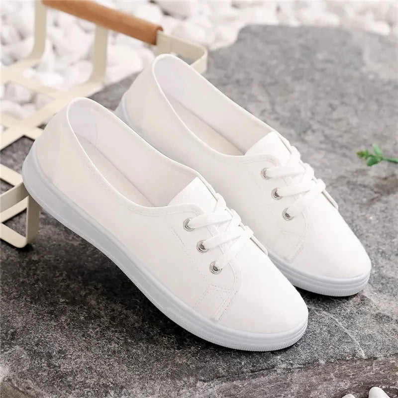 Buy Lady Classic Canvas Shoes | Round Toe