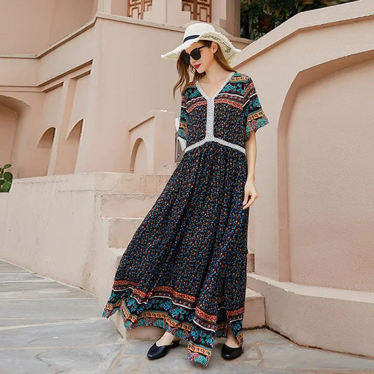 Bohemian Beachwear Oversized Dress