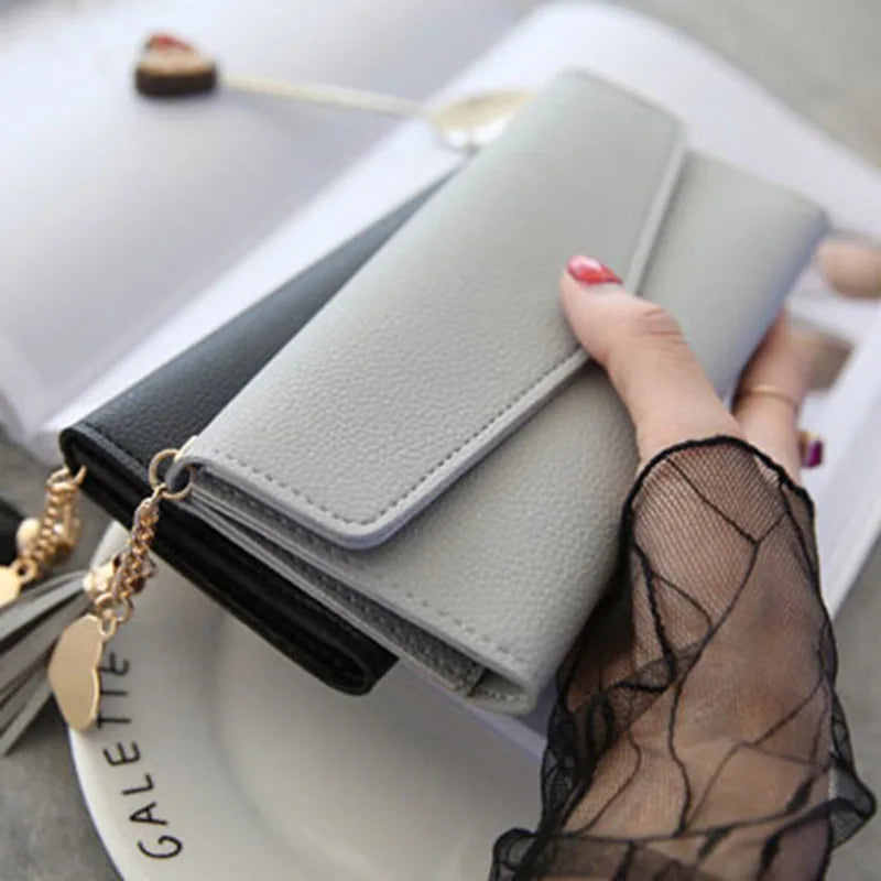 Brand Designer Short Coin Cluth Purses Leather Long Wallets Women's Luxury Female Phone Wallet Mini Credit Card Holder Money Bag - Mozarto Enterprise