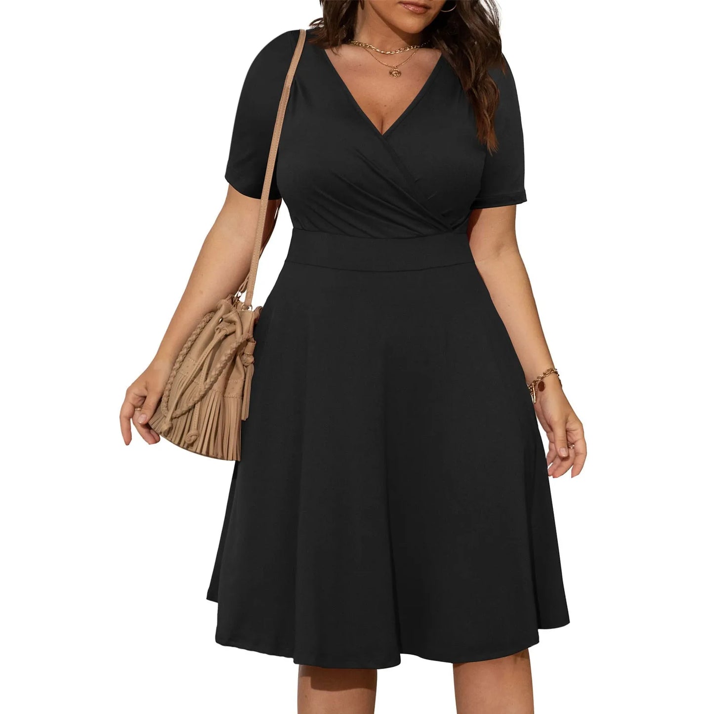 Buy Plus Size 5XL A-Line Summer Dress