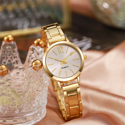 Ladies Fashion Quartz Watch & Bracelet Set