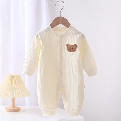 Shop Autumn Baby Romper Bear Jumpsuit 