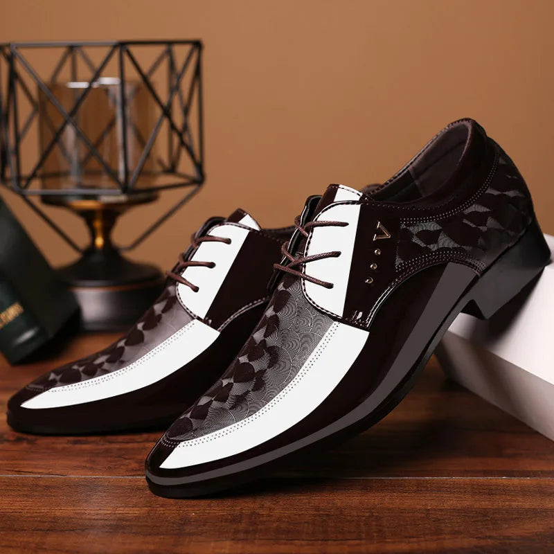 Trendy Men's Leather Business Dress Shoes