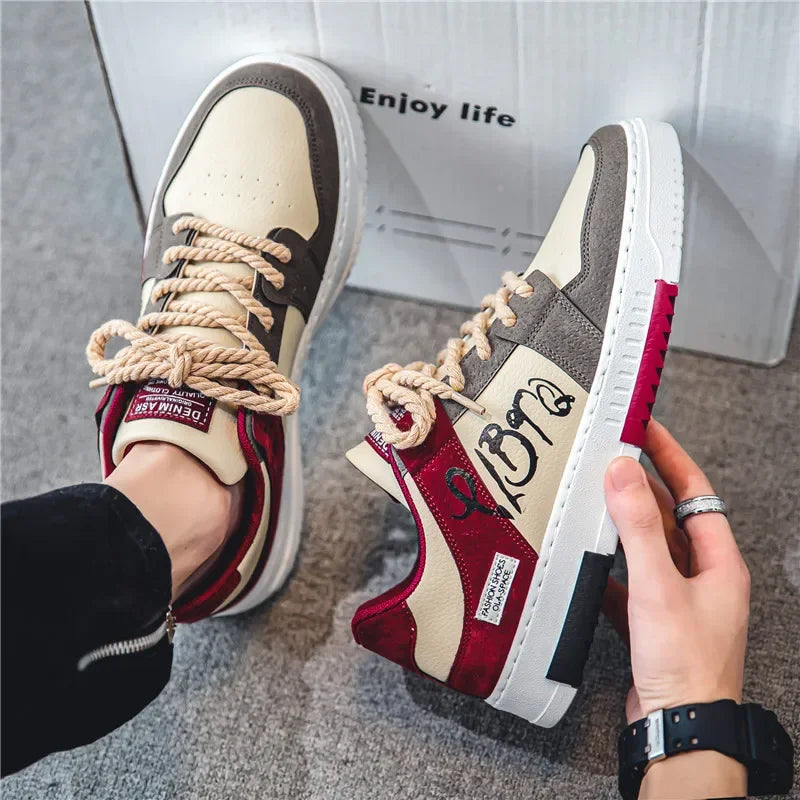  Men's Fashion Designer Casual Platform Sneakers